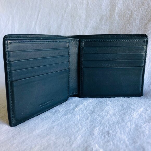 BOTTEGA VENETA BI-FOLD WALLET, Blue in Original Box - Picture 8 of 16